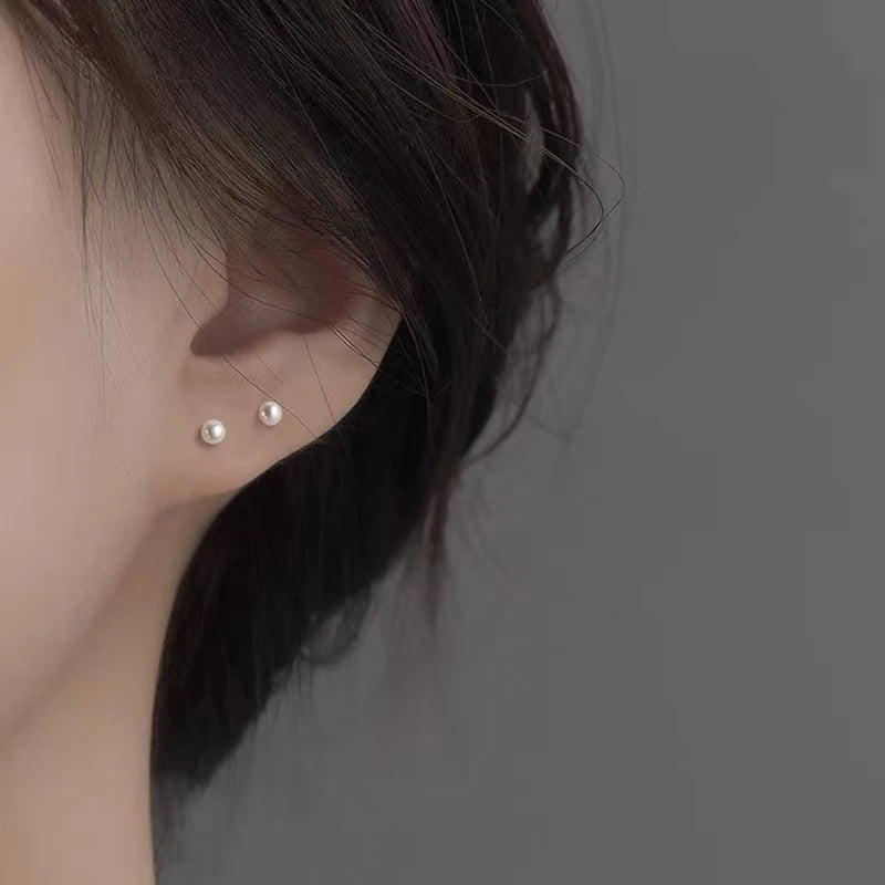 Olivia Sophia Pearl Stud Earrings | 14K Gold 3