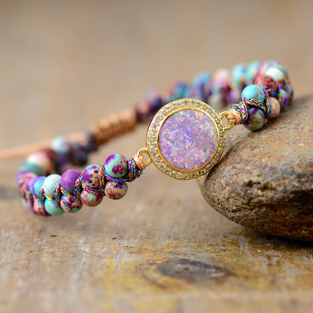 Opal and Jasper Bracelet | Zinc Alloy 0