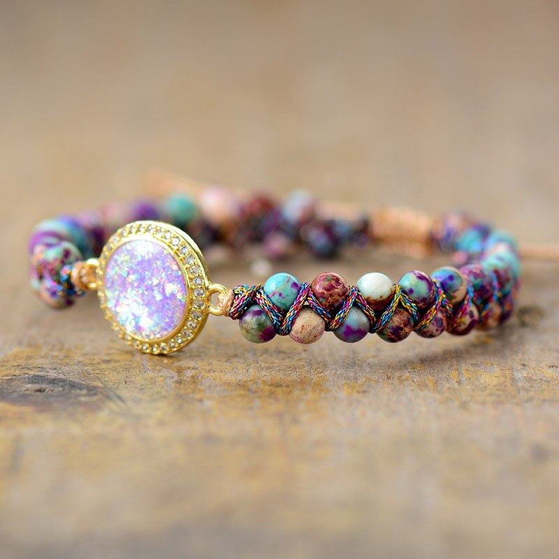 Opal and Jasper Bracelet | Zinc Alloy 1