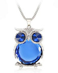 Owl Pendant Necklace | Crystal 0