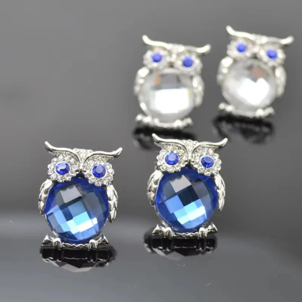 Owl Pendant Necklace | Crystal 2