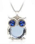 Owl Pendant Necklace | Crystal 6