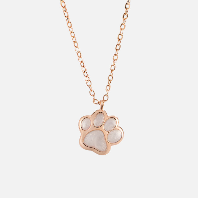 Paw Charm Necklace | Sterling Silver Jewelry | Pet Memorial Accessory 1