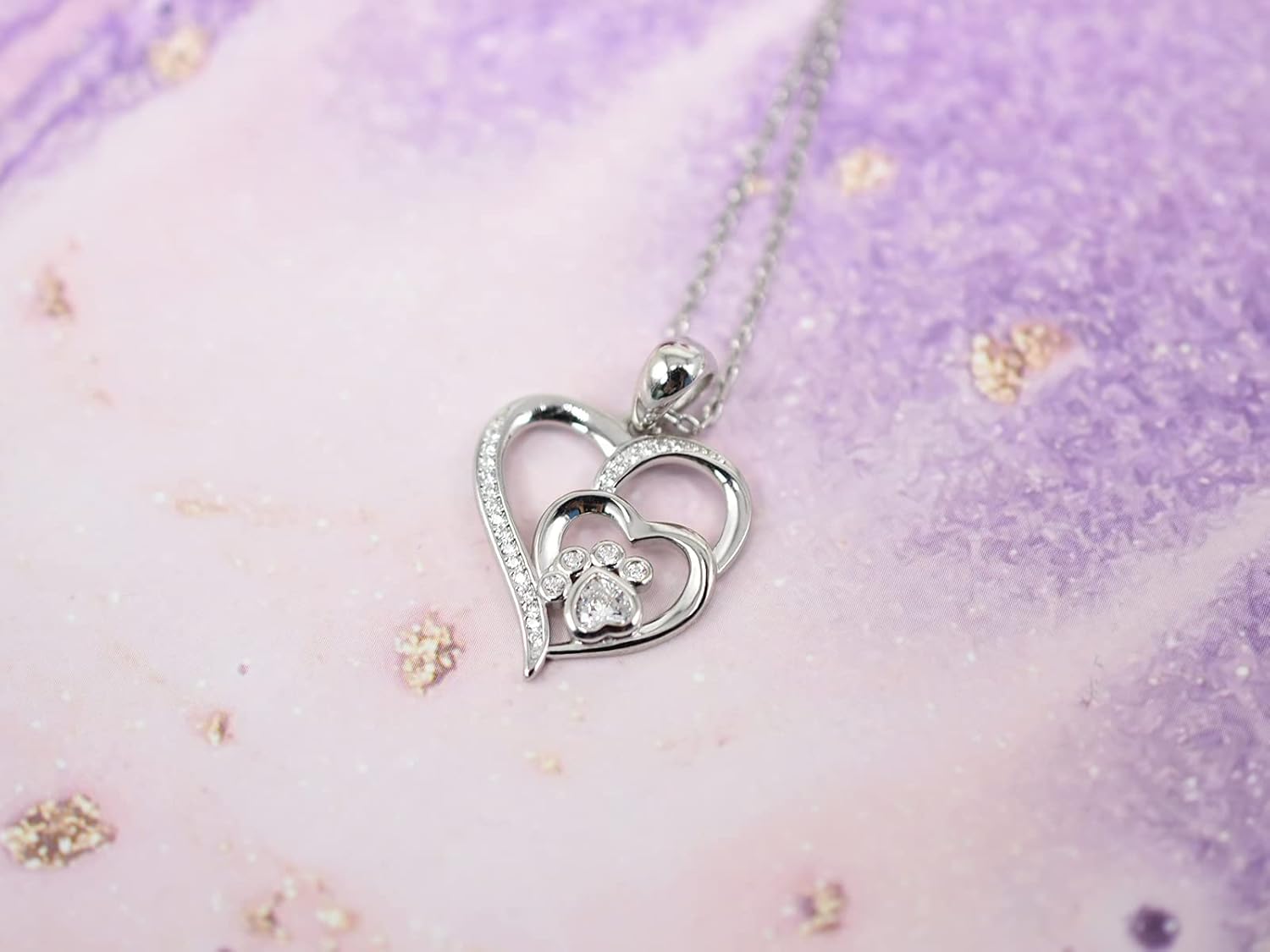 Paw Heart Necklace | Sterling Silver 1