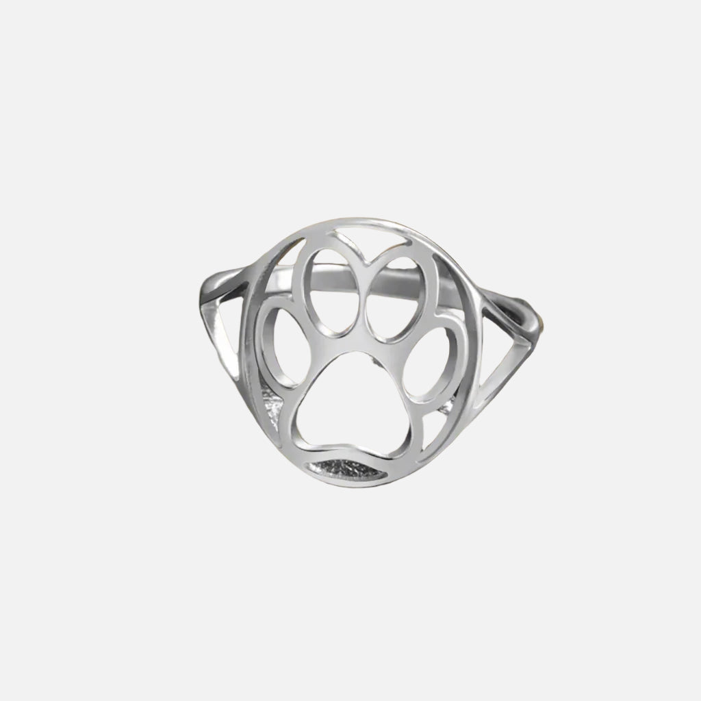 Paw Love Ring | Stainless Steel Ring | Stylish Animal Jewelry 1