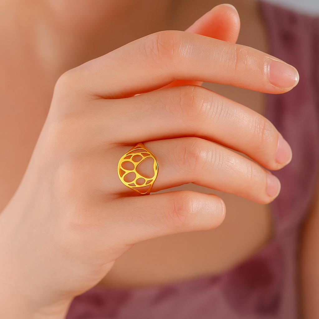 Paw Love Ring | Stainless Steel Ring | Stylish Animal Jewelry 3