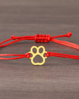 Paw Print Cord Bracelet | Adjustable Bracelet | Sterling Silver Charm | Pet Lover Gift 4