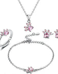 Paw Print Jewelry Set | Rose Gold 9
