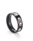 Paw Print Memorial Ring | Stainless Steel Jewelry | Pet Tribute Ring 10