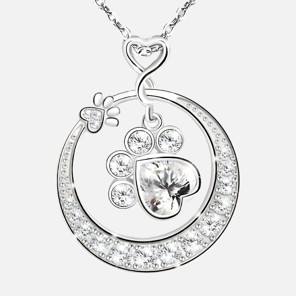 Paw Print Necklace | 925 Sterling Silver 4