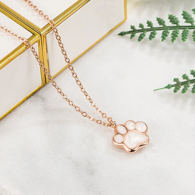 Paw Print Pendant Necklace | Sterling Silver 0