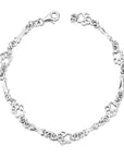 Paw Print and Bone Charm Bracelet | Sterling Silver 1