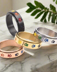 Paw Serenity Ring | Anti-Stress Spinner | Stainless Steel Paw Print Ring 1
