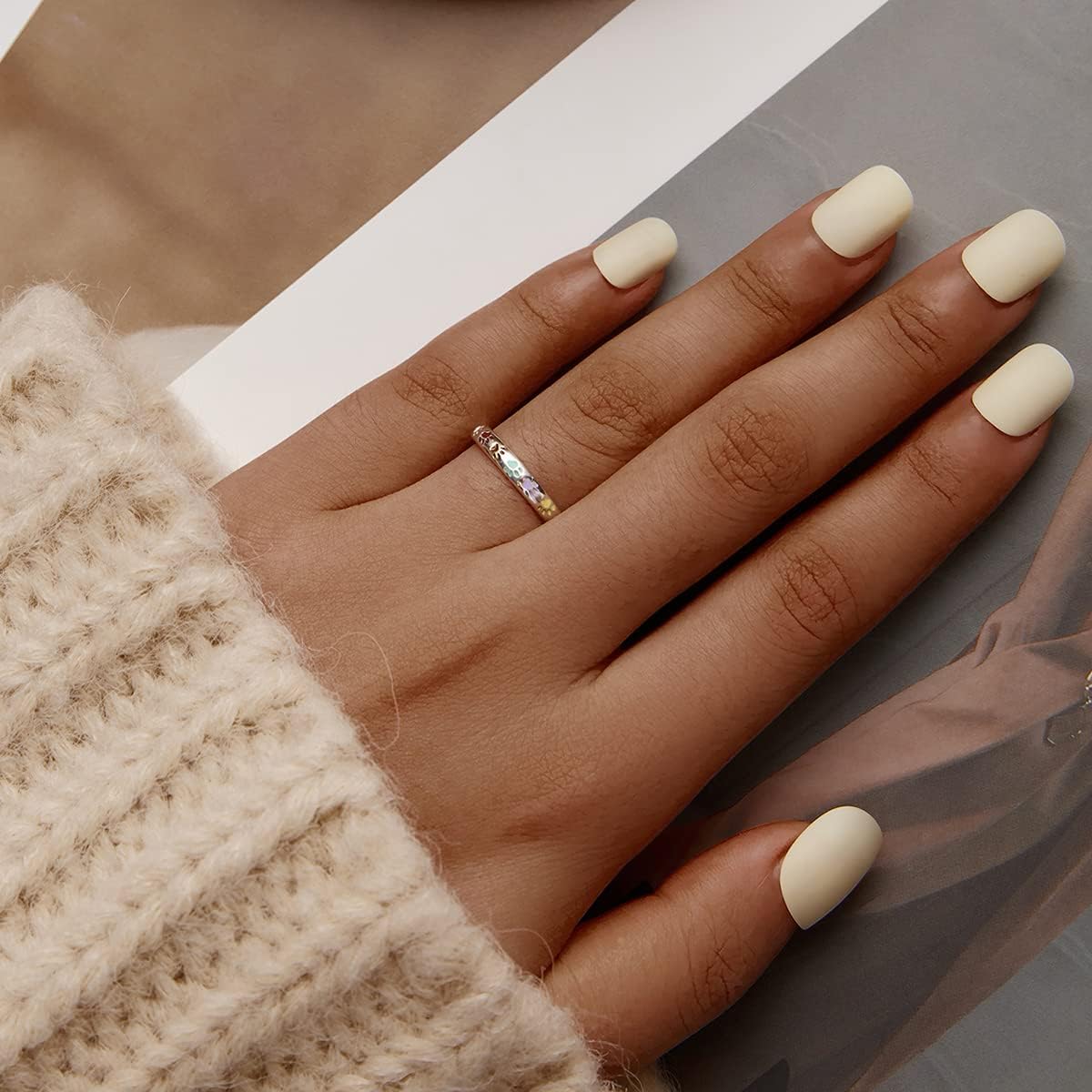 Paw Tribute | Jewelry Ring | Sterling Silver Ring | Enamel Design 2