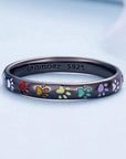 Paw Tribute | Jewelry Ring | Sterling Silver Ring | Enamel Design 5