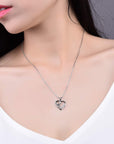 Paw and Heart Necklace | Silver 2