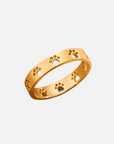 Pawfect Love | Paw Print Ring | Stainless Steel Jewelry | Animal Lover Gift 0