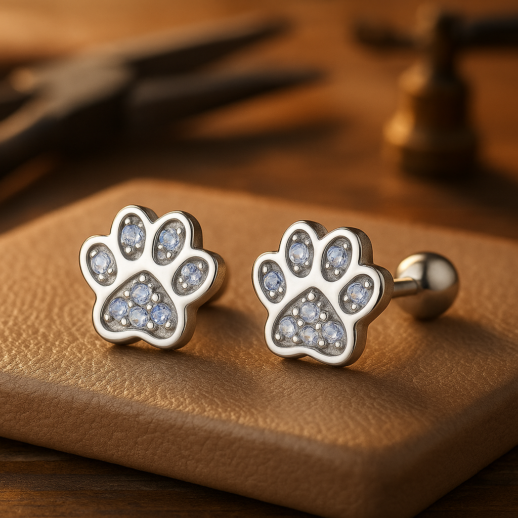 Pawfect Pet Lover Earrings | Earrings | Sterling Silver | Crystal Accent 0