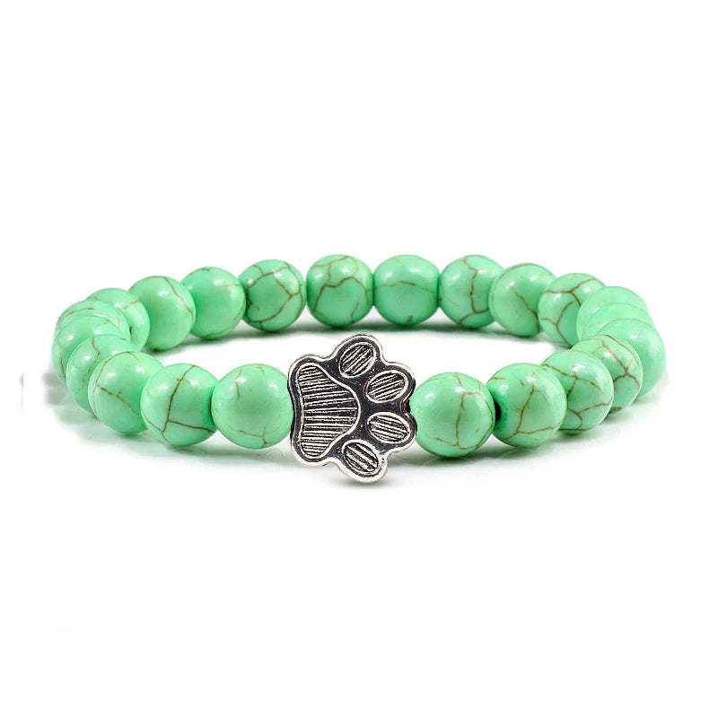 Pawprint Memory Bracelet | Natural Stone Jewelry | Healing Crystal Accessory 14