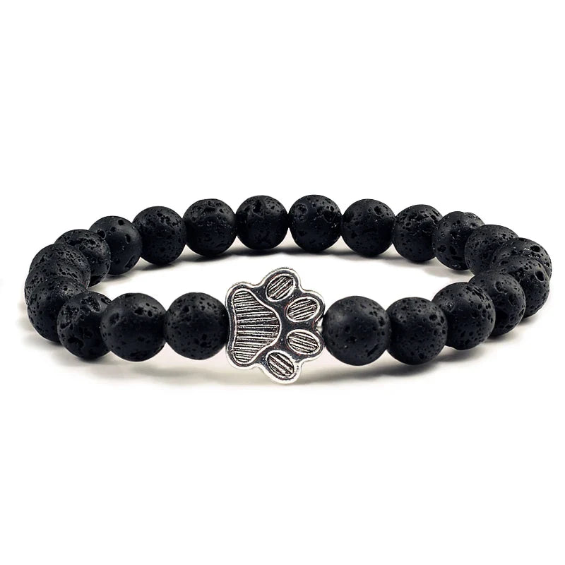 Pawprint Memory Bracelet | Natural Stone Jewelry | Healing Crystal Accessory 3
