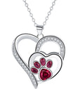 Pet Lover's Charm Necklace | Paw Print Jewelry | Animal Lover Gift | Delicate Accessory 0