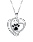 Pet Lover's Charm | Paw Print Necklace | Animal Jewelry | Delicate Clavicle Accessory 0