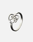 Pet Lover's Heart | Paw Design Ring | Stainless Steel Jewelry | Elegant Accessory 1