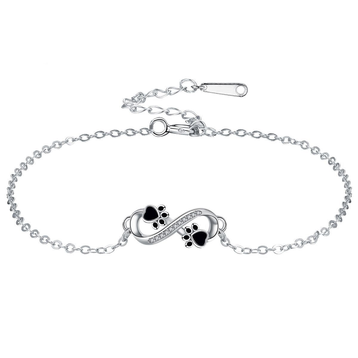 Petra's Bond Bracelet | Pet Paw Jewelry | Infinity Charm | Zirconia Bracelet 3