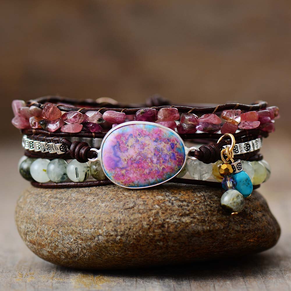 Purple Jasper Wrap Bracelet | Jasper 0