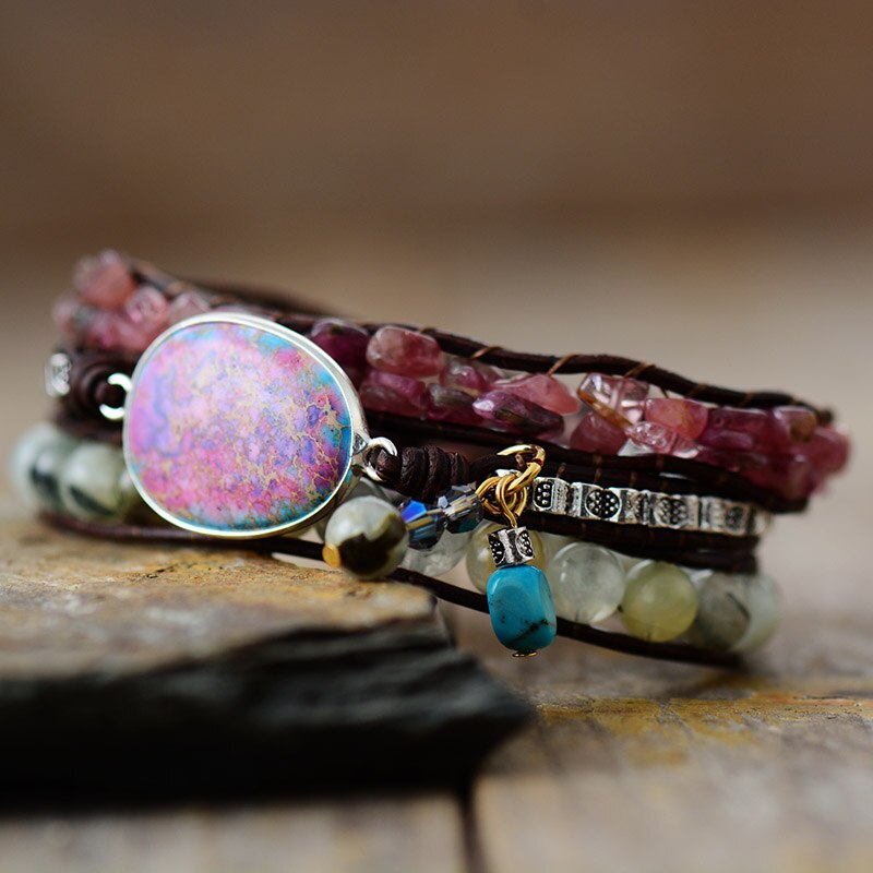 Purple Jasper Wrap Bracelet | Jasper 1