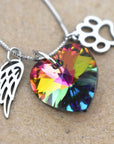 Rainbow Memorial Necklace | Stainless Steel 1