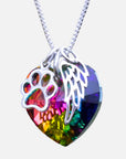 Rainbow Memorial Necklace | Stainless Steel 2