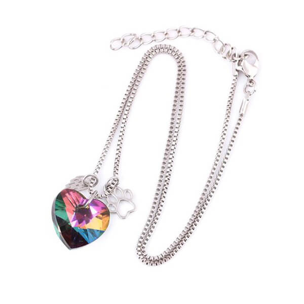 Rainbow Memorial Necklace | Stainless Steel 3