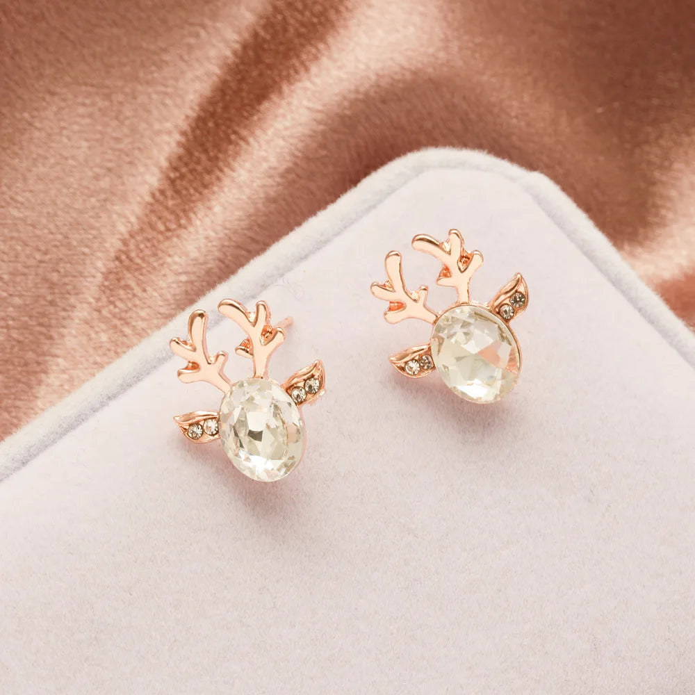 Reindeer Joy | Earrings | Crystal Studs | Holiday Accessories 12