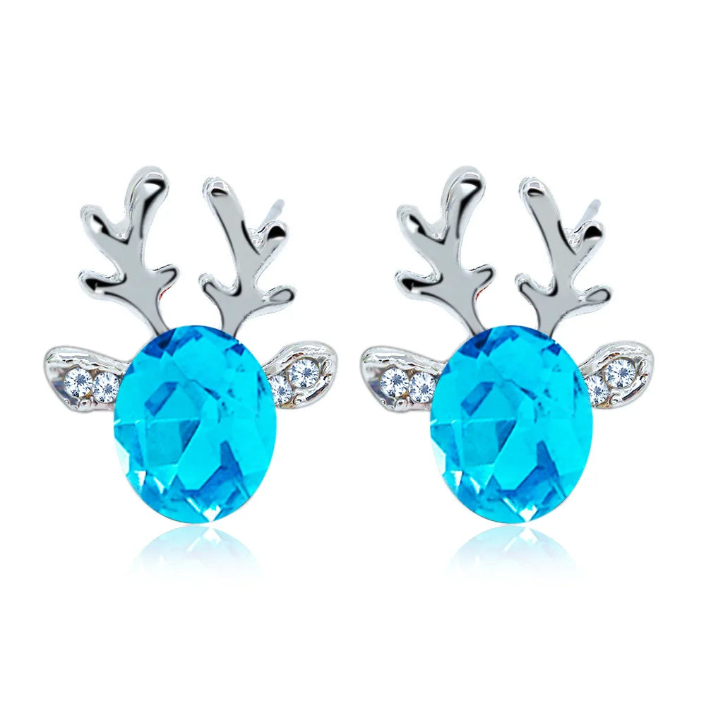 Reindeer Joy | Earrings | Crystal Studs | Holiday Accessories 4