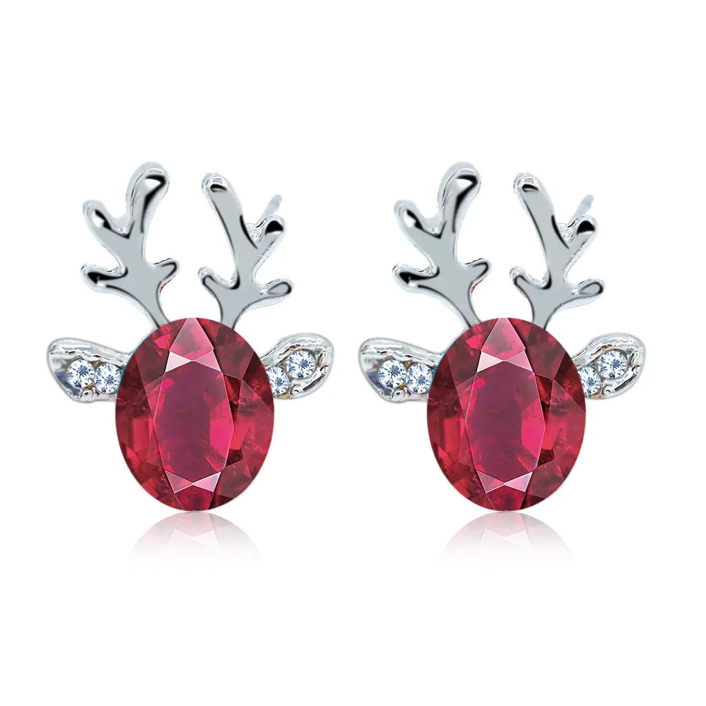 Reindeer Joy | Earrings | Crystal Studs | Holiday Accessories 7