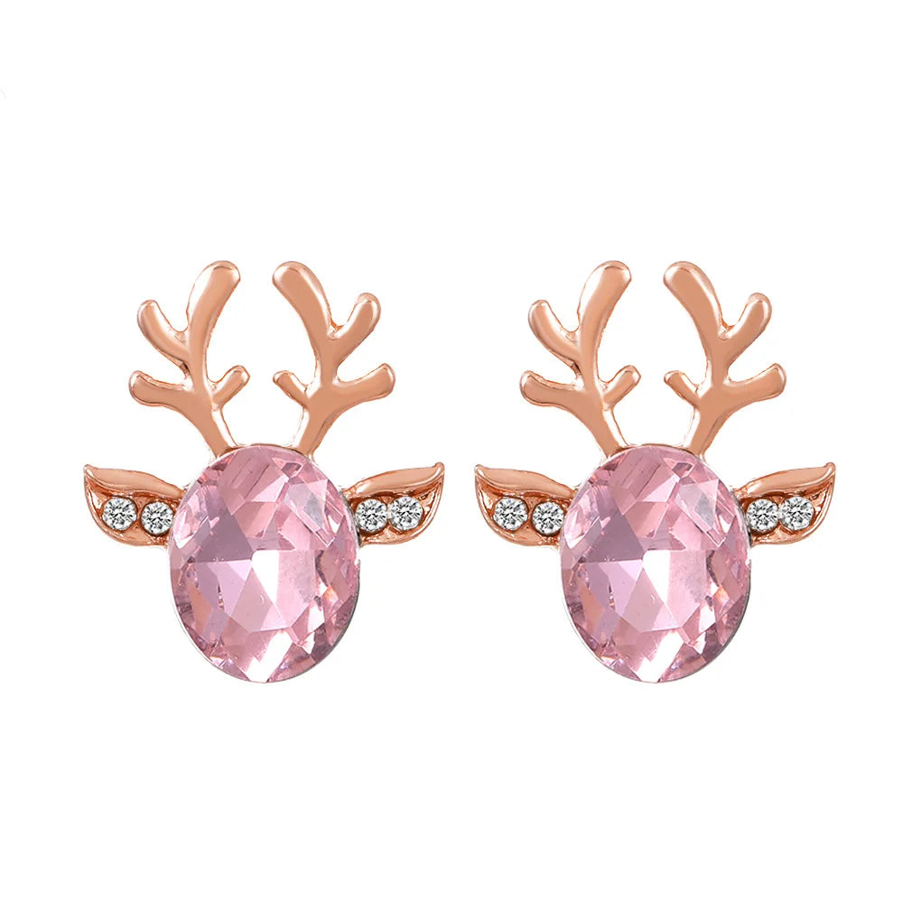 Reindeer Joy | Earrings | Crystal Studs | Holiday Accessories 8