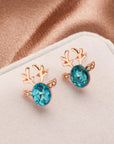 Reindeer Joy | Earrings | Crystal Studs | Holiday Accessories 9