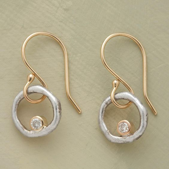 Retro Earrings | Gold and Silver 0