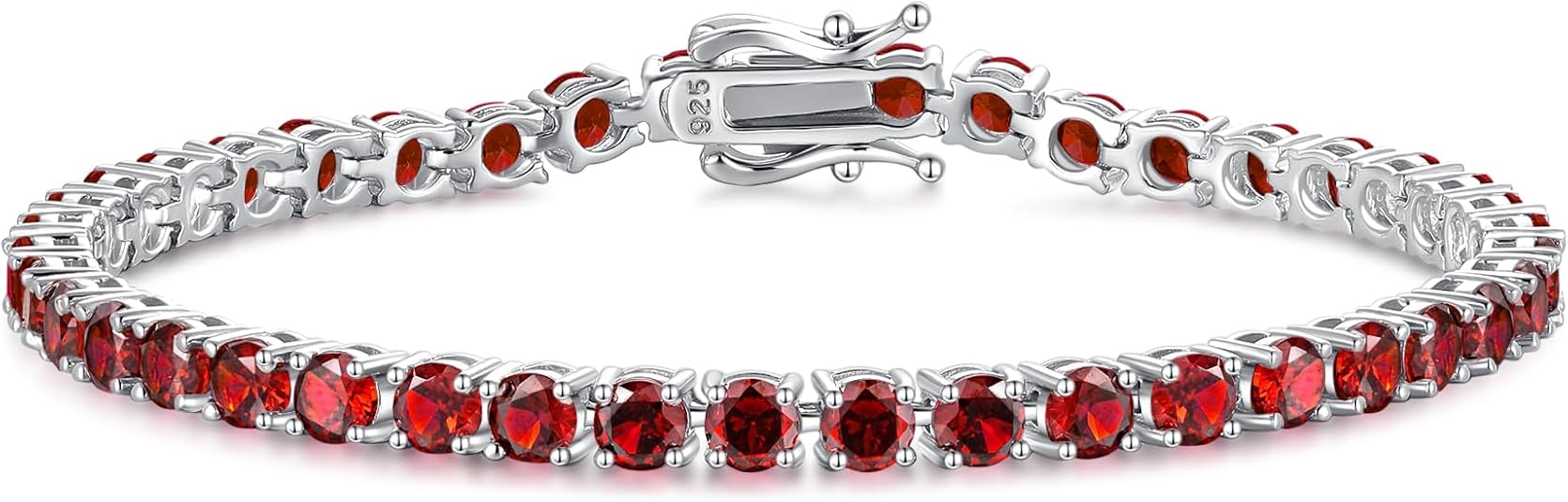 Ruby Tennis Bracelet | White Gold 0