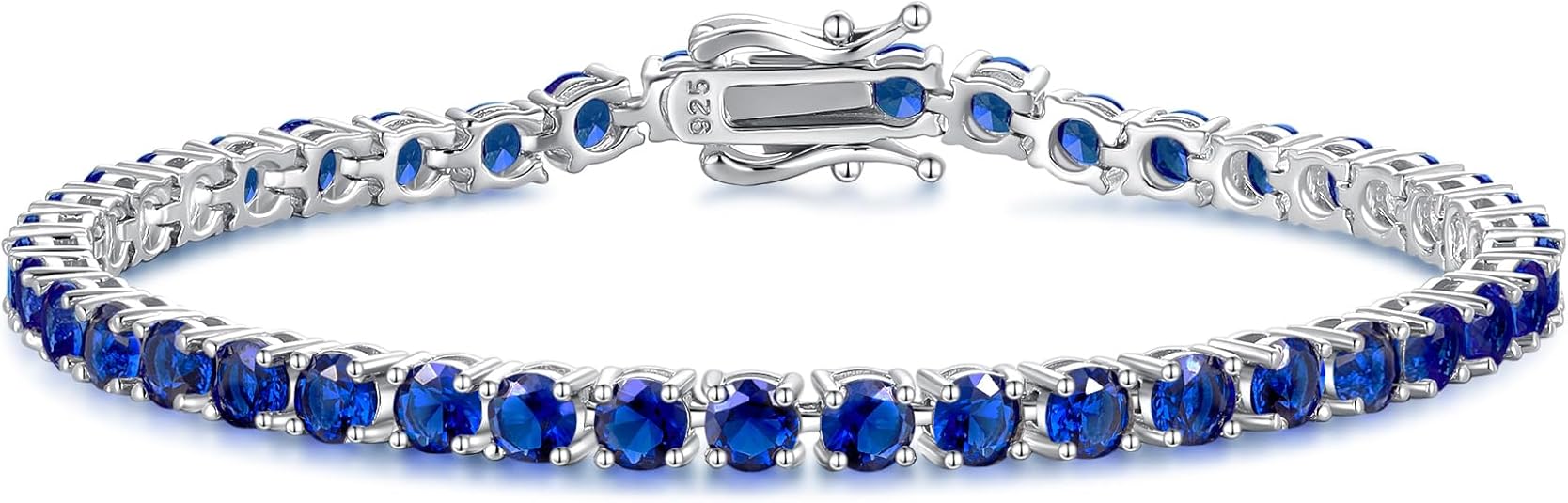 Sapphire Tennis Bracelet | White Gold 0