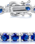 Sapphire Tennis Bracelet | White Gold 0