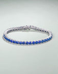 Sapphire Tennis Bracelet | White Gold 3