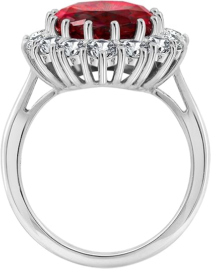 Scarlet Crown Ruby Ring | White Gold 0