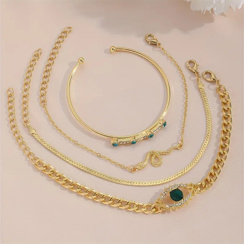 Serpina Veyra Bracelet Set | Gold 1