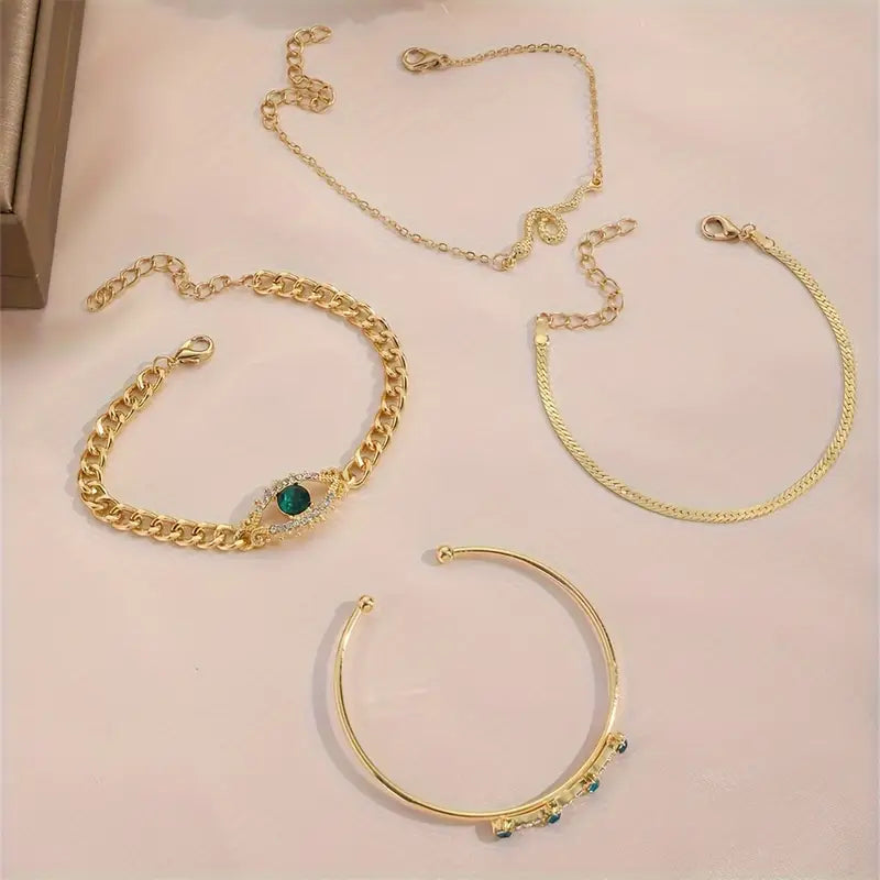Serpina Veyra Bracelet Set | Gold 2