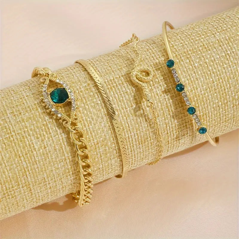 Serpina Veyra Bracelet Set | Gold 4