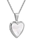 Sophisticated Heart Photo Locket Necklace | Stainless Steel 7