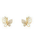 Sophisticated Women's Zircon Butterfly Stud Earrings | Elegant Jewelry | Timeless Accessories | Hypoallergenic Design 4