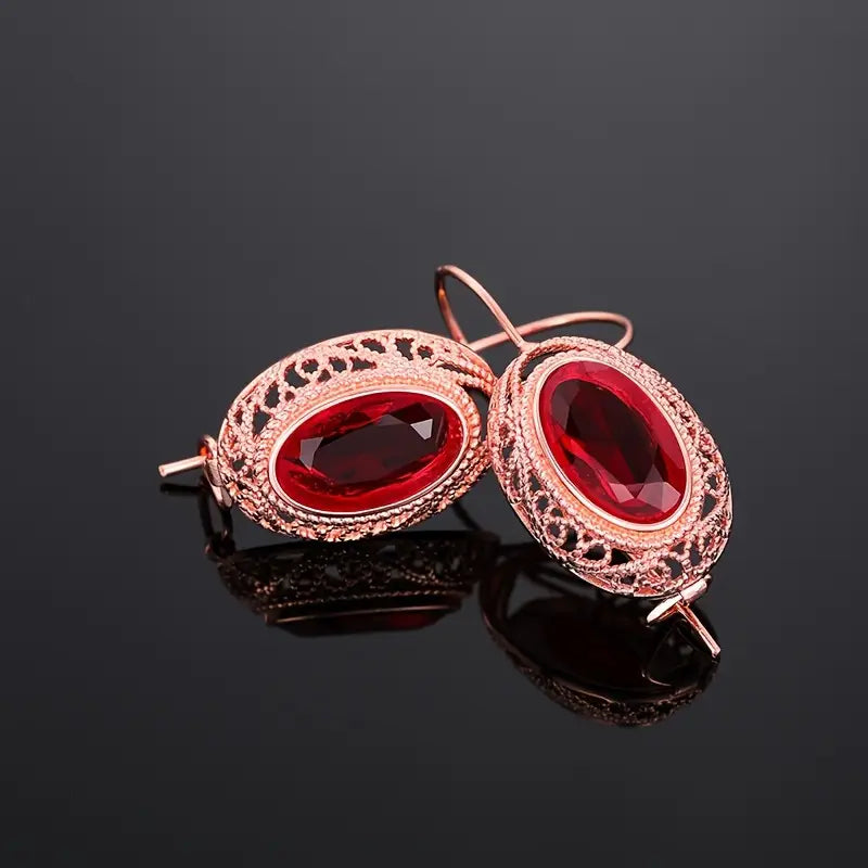 Talessia Rougefort Earrings | Rose Gold 1